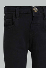 Load image into Gallery viewer, Redtag-Black-Wash-Basic-Denim-Pant-Jeans-Slim-Fit-Infant-Boys-3 to 24 Months
