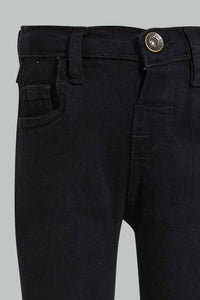 Redtag-Black-Wash-Basic-Denim-Pant-Jeans-Slim-Fit-Infant-Boys-3 to 24 Months