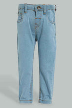 Load image into Gallery viewer, Redtag-Light-Wash-Basic-Denim-Pant-Colour:Light-Wash,-Filter:Infant-Boys-(3-to-24-Mths),-Infant-Boys-Jeans,-New-In,-New-In-INB,-Non-Sale,-PPE,-S22A,-Section:Kidswear-Infant-Boys-3 to 24 Months
