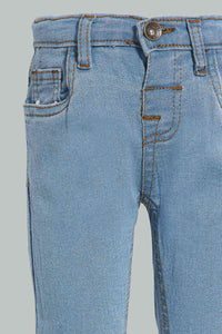 Redtag-Light-Wash-Wash-Basic-Denim-Pant-Jeans-Slim-Fit-Infant-Boys-3 to 24 Months