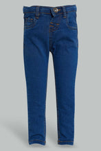 تنزيل الصورة على معرض الصور، Redtag-Mid-Blue-Wash-Basic-Denim-Pant-Jeans-Slim-Fit-Infant-Boys-3 to 24 Months
