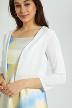 Load image into Gallery viewer, Redtag-White-Cropped-Jacket-Jackets-Women&#39;s-
