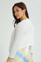 Load image into Gallery viewer, Redtag-White-Cropped-Jacket-Jackets-Women&#39;s-
