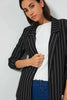 Redtag-Black-Stripe-Rolled-Up-Sleeve-Jacket-Jackets-Women's-