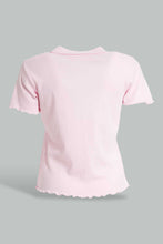 تنزيل الصورة على معرض الصور، Redtag-Pink-Collared-T-Shirt-Plain-Senior-Girls-9 to 14 Years
