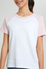 Redtag-White/Pink-Raglan-Sleeve-Top-Colour:White,-Filter:Senior-Girls-(9-to-14-Yrs),-GSR-T-Shirts,-New-In,-New-In-GSR,-Non-Sale,-S22B,-Section:Kidswear-Senior-Girls-9 to 14 Years