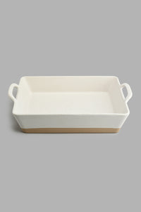 Redtag-Off-White-Rectangle-Baking-Dish-(Large)-Bakeware-Home-Dining-