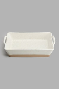 Redtag-Off-White-Rectangle-Baking-Dish-(Small)-Bakeware-Home-Dining-