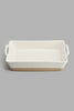 Redtag-Off-White-Rectangle-Baking-Dish-(Small)-Bakeware-Home-Dining-