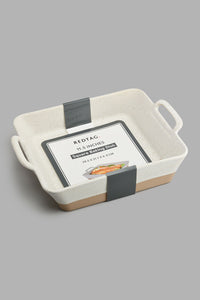 Redtag-Off-White-Square-Baking-Dish-Bakeware-Home-Dining-