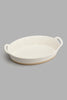 Redtag-Off-White-Oval-Baking-Dish-(Small)-Bakeware-Home-Dining-