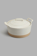 Load image into Gallery viewer, Redtag-Off-White-Round-Casserole-With-Lid-Bakeware-Home-Dining-
