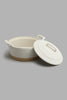 Redtag-Off-White-Round-Casserole-With-Lid-Bakeware-Home-Dining-