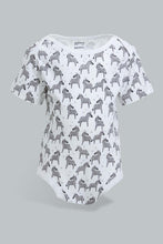 Load image into Gallery viewer, Redtag-Yellow--And-Grey-Animal-Print-5-Piece-Pack-Body-Suit-Bodysuits-Baby-0 to 12 Months
