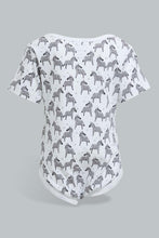 Load image into Gallery viewer, Redtag-Yellow--And-Grey-Animal-Print-5-Piece-Pack-Body-Suit-Bodysuits-Baby-0 to 12 Months
