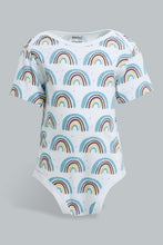 Load image into Gallery viewer, Redtag-Yellow--And-Grey-Animal-Print-5-Piece-Pack-Body-Suit-Bodysuits-Baby-0 to 12 Months
