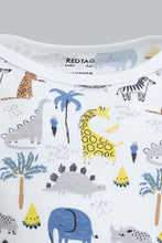 Load image into Gallery viewer, Redtag-Yellow--And-Grey-Animal-Print-5-Piece-Pack-Body-Suit-Bodysuits-Baby-0 to 12 Months
