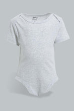 Load image into Gallery viewer, Redtag-White-And-Black-Mono-Chrome-5-Piece-Pack-Body-Suit-Bodysuits-Baby-0 to 12 Months
