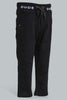 Redtag-Black-Knit-Denim-With-Rib-Waistband-Jeans-Slim-Fit-Infant-Boys-3 to 24 Months