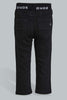 Redtag-Black-Knit-Denim-With-Rib-Waistband-Jeans-Slim-Fit-Infant-Boys-3 to 24 Months