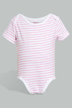 Load image into Gallery viewer, Redtag-Pink-Bunny-5-Piece-Pack-Body-Suit-Bodysuits-Baby-0 to 12 Months
