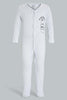 Redtag-White-And-Black-Mono-Chrome-3-Piece-Pack-Sleep-Suit-Sleepsuits-Baby-0 to 12 Months