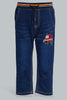 Redtag-Dark-Wash-Knit-Denim-With-Rib-Waistband-Jeans-Slim-Fit-Infant-Boys-3 to 24 Months