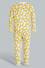 Redtag-Yellow--And-Grey-Animal-Print-3-Piece-Pack-Sleep-Suit-Sleepsuits-Baby-0 to 12 Months
