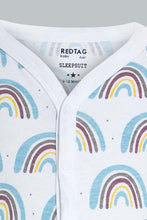 Load image into Gallery viewer, Redtag-Yellow--And-Grey-Animal-Print-3-Piece-Pack-Sleep-Suit-Sleepsuits-Baby-0 to 12 Months
