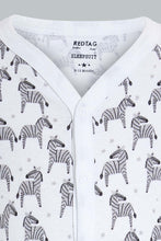 Load image into Gallery viewer, Redtag-Yellow--And-Grey-Animal-Print-3-Piece-Pack-Sleep-Suit-Sleepsuits-Baby-0 to 12 Months

