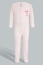 Load image into Gallery viewer, Redtag-Pink-Bunny-3-Piece-Pack-Sleep-Suit-Sleepsuits-Baby-0 to 12 Months
