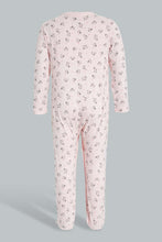 Load image into Gallery viewer, Redtag-Pink-Bunny-3-Piece-Pack-Sleep-Suit-Sleepsuits-Baby-0 to 12 Months
