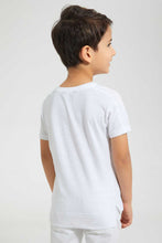 Load image into Gallery viewer, Redtag-White-Epic-Embossed-Print-T-Shirt-Graphic-T-Shirts-Boys-2 to 8 Years
