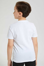 Load image into Gallery viewer, Redtag-White-Rubber-Tiger-Print-T-Shirt-Graphic-Prints-Boys-2 to 8 Years
