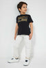 Redtag-Black-Gold-Awesome-Print-T-Shirt-Graphic-Prints-Boys-2 to 8 Years