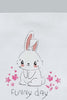 Pink And White Bunny Bib Set (2 Piece)