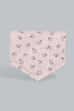 Load image into Gallery viewer, Pink And White Bunny Bib Set (2 Piece)
