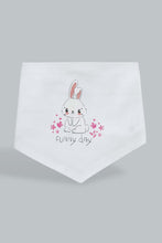 Load image into Gallery viewer, Pink And White Bunny Bib Set (2 Piece)
