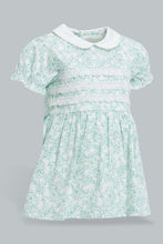 Load image into Gallery viewer, Redtag-Mint-Peterpan-Collar-Embroidery-Dress-Dresses-Baby-0 to 12 Months
