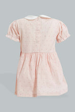 تنزيل الصورة على معرض الصور، Redtag-Pink-Peterpan-Collar-Bunnt-Dress-Dresses-Baby-0 to 12 Months
