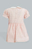 Redtag-Pink-Peterpan-Collar-Bunnt-Dress-Dresses-Baby-0 to 12 Months