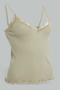 Mint Lace Strappy Top For Women