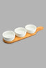 Redtag-White-Round-Bowl-With-Bamboo-Tray-(3-Piece)-Serving-Bowls-Home-Dining-