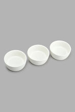 Load image into Gallery viewer, Redtag-White-Round-Bowl-With-Bamboo-Tray-(3-Piece)-Serving-Bowls-Home-Dining-
