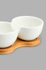 Redtag-White-Round-Bowl-With-Bamboo-Tray-(1-Piece)-Serving-Bowls-Home-Dining-