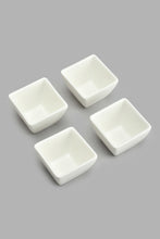 تنزيل الصورة على معرض الصور، Redtag-White-Square-Bowl-With-Bamboo-Tray-(4-Piece)-Serving-Bowls-Home-Dining-
