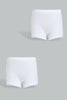 Redtag-White/White-Seamless-Brief-(2Pack)-365,-Character,-Colour:Assorted,-Filter:Senior-Girls-(9-to-14-Yrs),-GSR-Briefs,-New-In,-New-In-GSR,-Non-Sale,-Section:Kidswear-Senior-Girls-9 to 14 Years