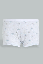 Load image into Gallery viewer, Redtag-White-Floral-/Grey-Melange-Boxer-Brief-(2Pack)-365,-Character,-Colour:Assorted,-Filter:Senior-Girls-(9-to-14-Yrs),-GSR-Briefs,-New-In,-New-In-GSR,-Non-Sale,-Section:Kidswear-Senior-Girls-9 to 14 Years
