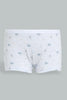 Redtag-White-Floral-/Grey-Melange-Boxer-Brief-(2Pack)-365,-Character,-Colour:Assorted,-Filter:Senior-Girls-(9-to-14-Yrs),-GSR-Briefs,-New-In,-New-In-GSR,-Non-Sale,-Section:Kidswear-Senior-Girls-9 to 14 Years