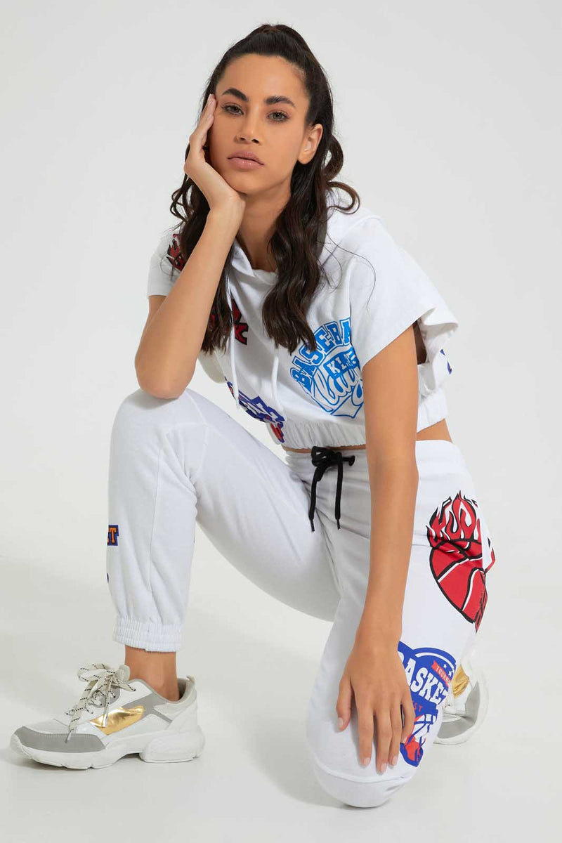 Redtag-White-Alover-Printed-Jogger-Joggers-Women's-